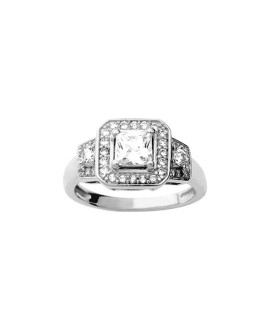 Bague femme - Oxyde de zirconium - Argent 925