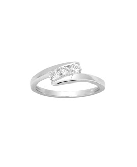 Bague femme - Oxyde de zirconium - Argent 925