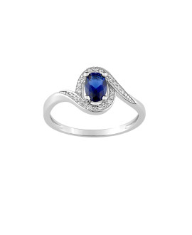 Bague femme - Oxyde de zirconium - Argent 925