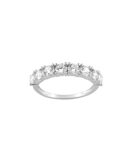 Bague femme - Alliance - Oxyde de zirconium - Argent 925