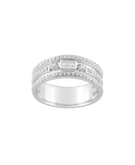 Bague femme - Oxyde de zirconium - Argent 925