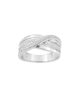 Bague femme - Oxyde de zirconium - Argent 925