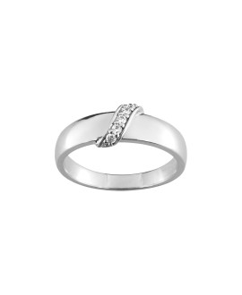 Bague femme - Oxyde de zirconium - Argent 925