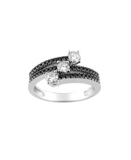 Bague femme - Oxyde de zirconium - Argent 925