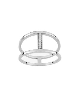 Bague femme - Oxyde de zirconium - Argent 925