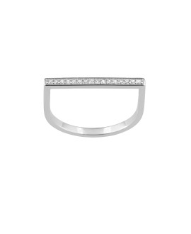 Bague femme - Oxyde de zirconium - Argent 925