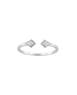 Bague femme - Oxyde de zirconium - Argent 925
