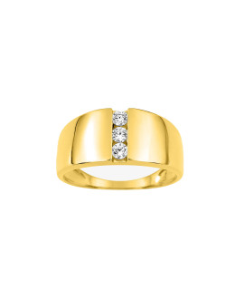 Bague femme - Oxyde de zirconium - Or 9 Carats
