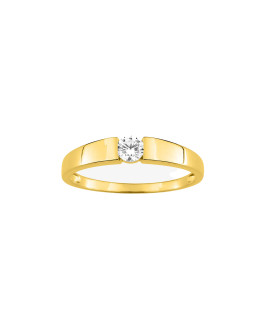 Bague femme - Oxyde de zirconium - Or 9 Carats