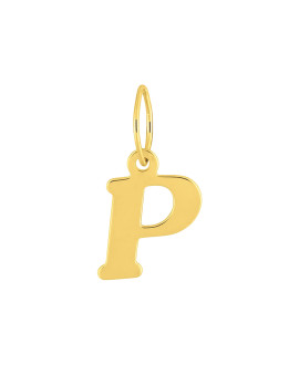 Pendentif initiale P - Or 18 Carats