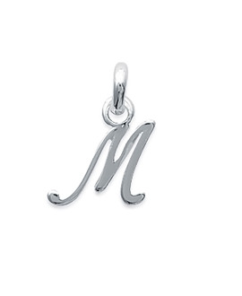 Pendentif Mixte - Argent 925 - initiale M