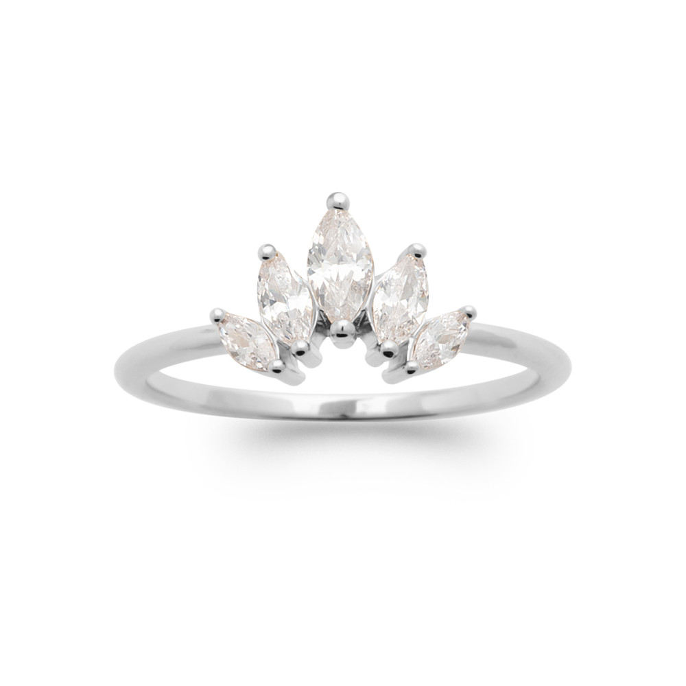 Bague femme - Argent 925 - Oxydes de zirconium Bague femme - Argent 925 - Oxydes de zirconium