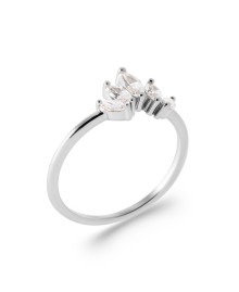 Bague femme - Argent 925 - Oxydes de zirconium
