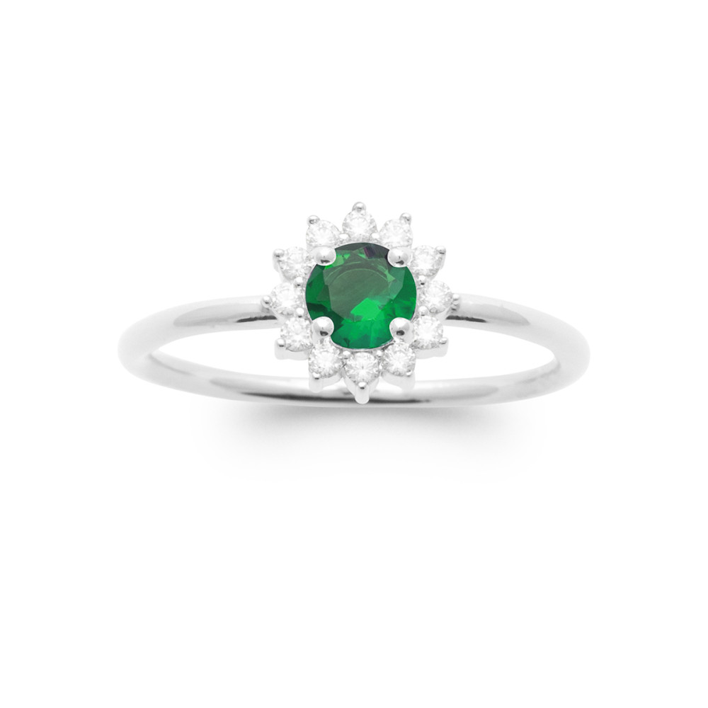 Bague femme - Argent 925 - Oxydes de zirconium