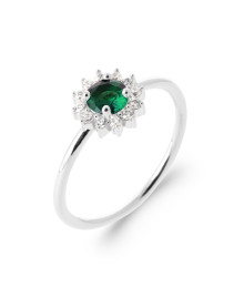 Bague femme - Argent 925 - Oxydes de zirconium