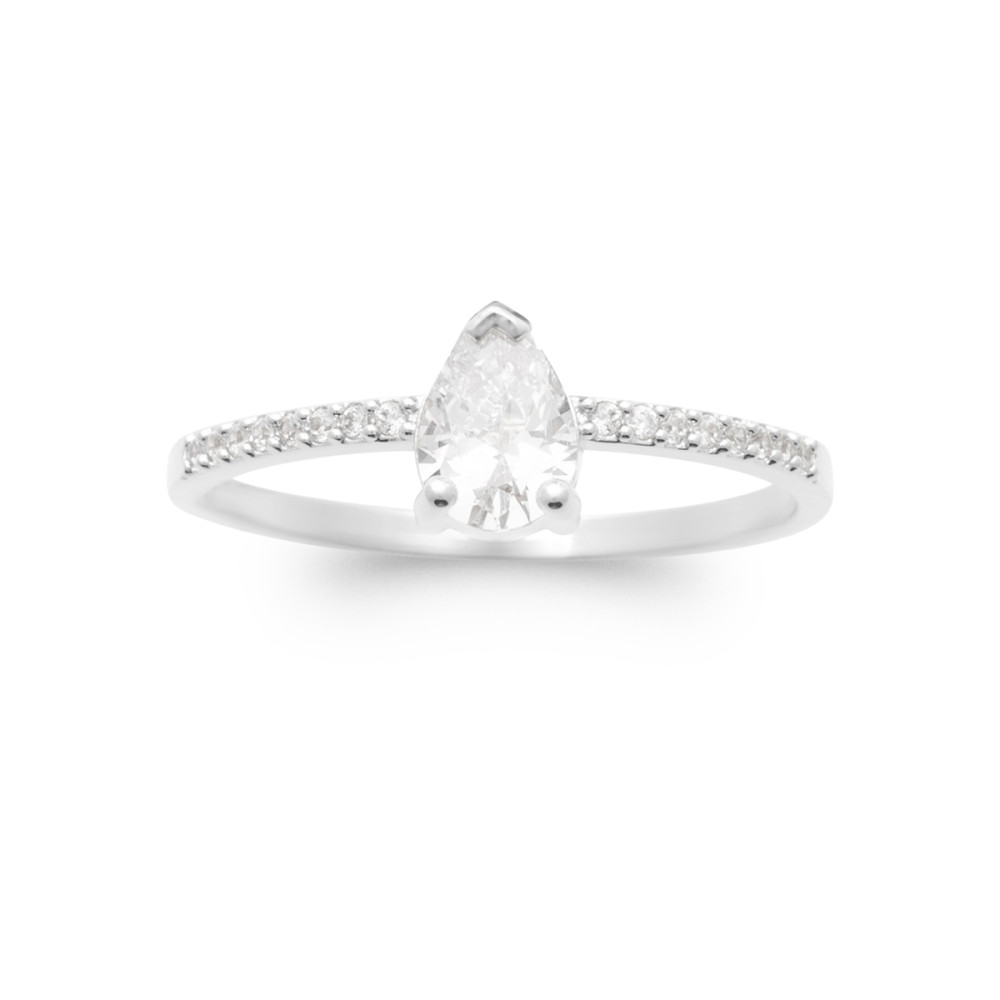 Bague femme - Argent 925 - Oxydes de zirconium
