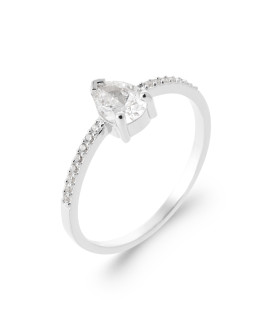 Bague femme - Argent 925 - Oxydes de zirconium