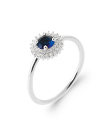 Bague femme - Argent 925 - Oxydes de zirconium