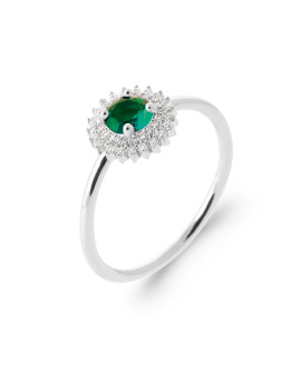 Bague femme - Argent 925 - Oxydes de zirconium