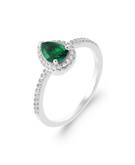 Bague femme - Argent 925 - Oxydes de zirconium Bague femme - Argent 925 - Oxydes de zirconium