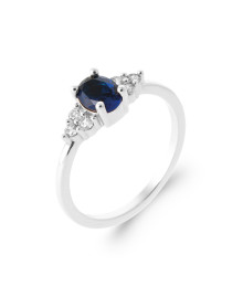 Bague femme - Argent 925 - Oxydes de zirconium