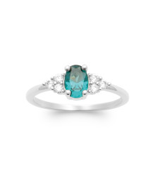 Bague femme - Argent 925 - Oxydes de zirconium