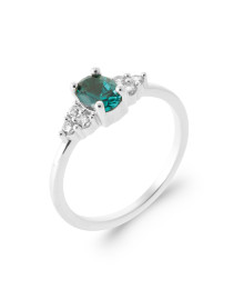 Bague femme - Argent 925 - Oxydes de zirconium