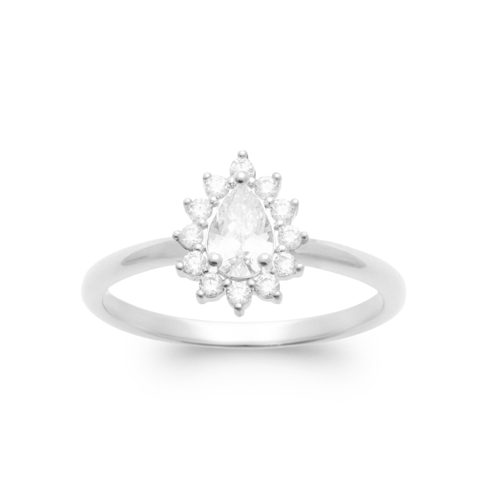 Bague femme - Argent 925 - Oxydes de zirconium