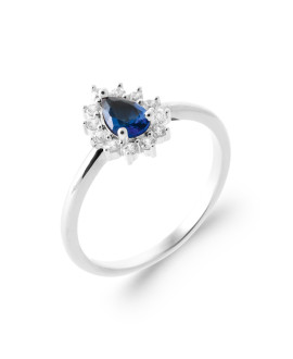 Bague femme - Argent 925 - Oxydes de zirconium Bague femme - Argent 925 - Oxydes de zirconium