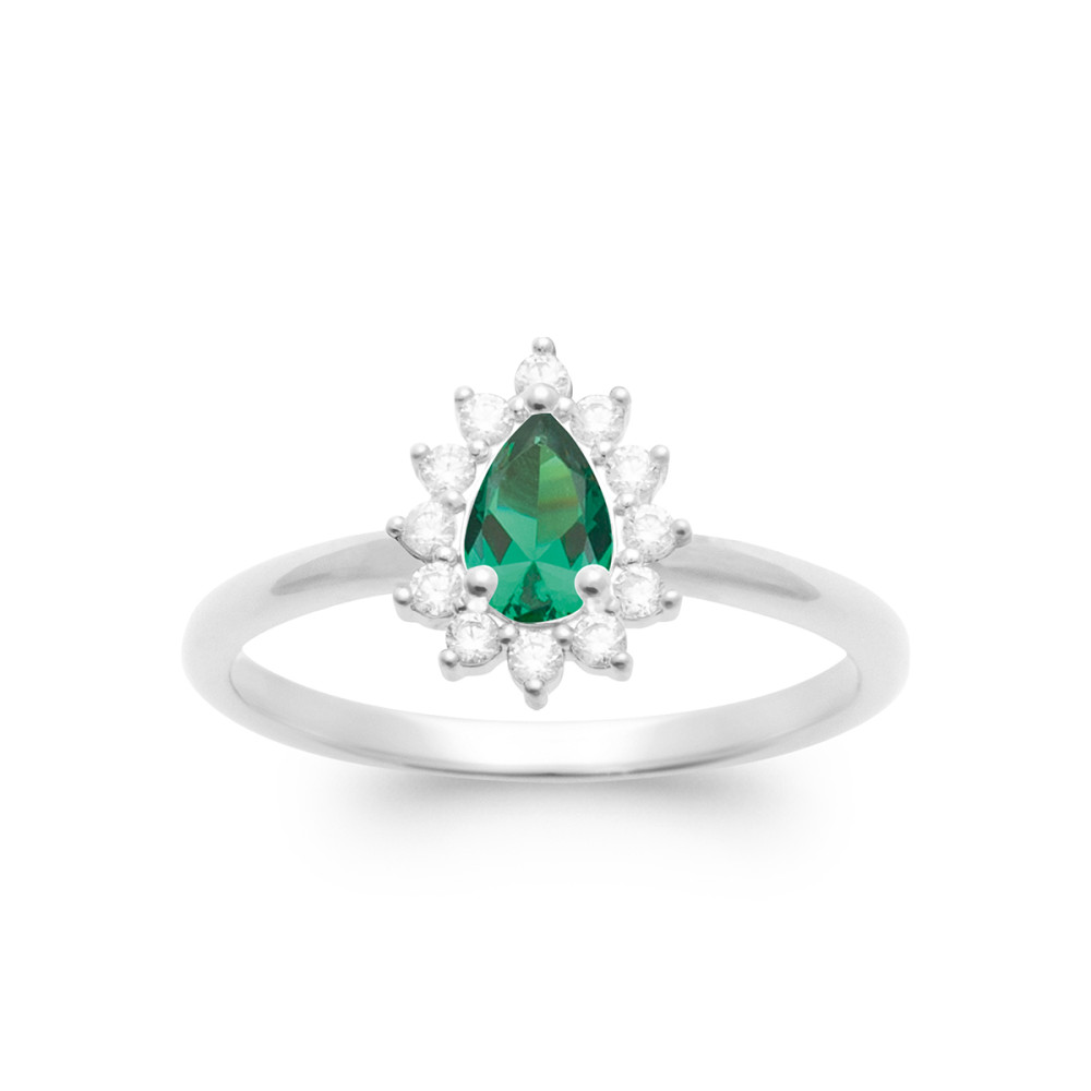 Bague femme - Argent 925 - Oxydes de zirconium