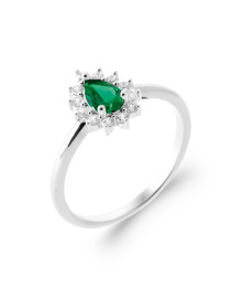 Bague femme - Argent 925 - Oxydes de zirconium