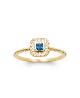 Bague femme - Plaqué or - Oxydes de zirconium