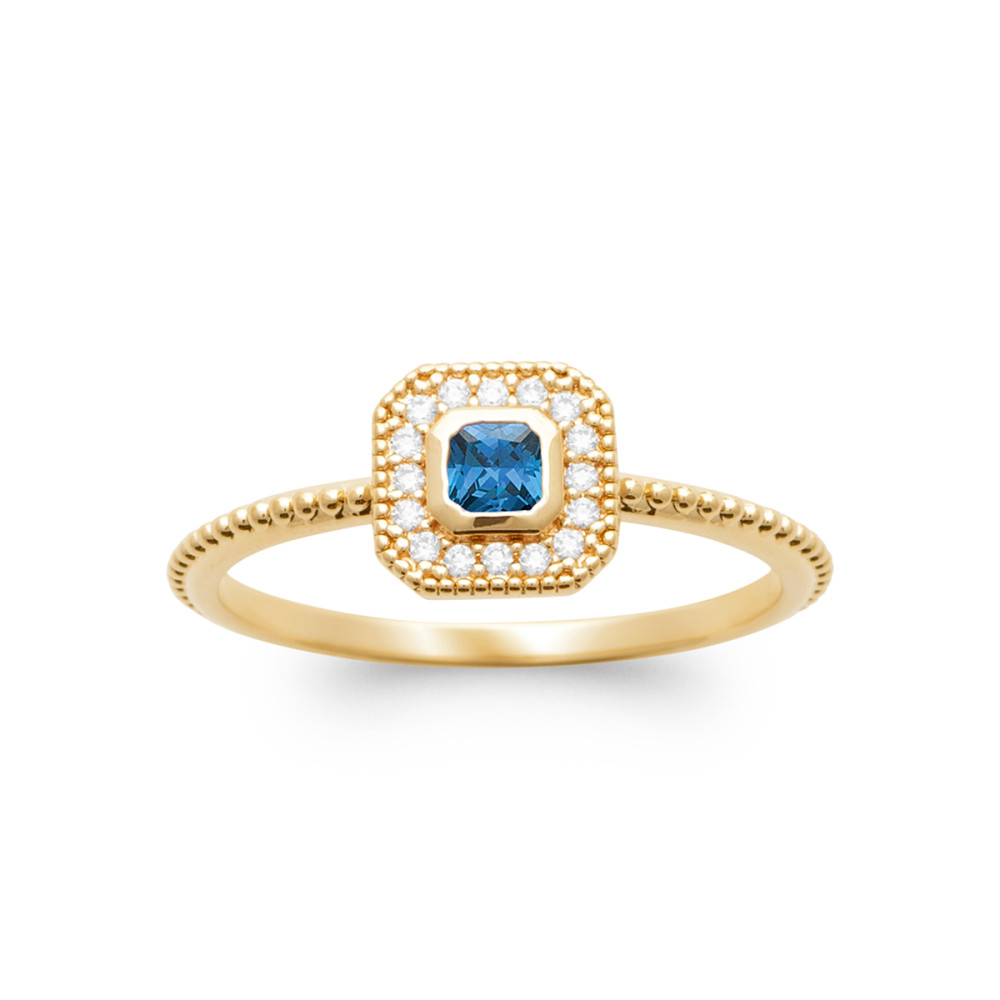 Bague femme - Plaqué or - Oxydes de zirconium Bague femme - Plaqué or - Oxydes de zirconium