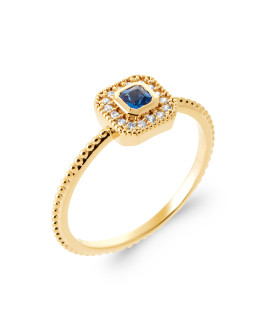 Bague femme - Plaqué or - Oxydes de zirconium Bague femme - Plaqué or - Oxydes de zirconium