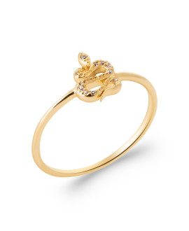 Bague femme - Plaqué or - Oxydes de zirconium Bague femme - Plaqué or - Oxydes de zirconium