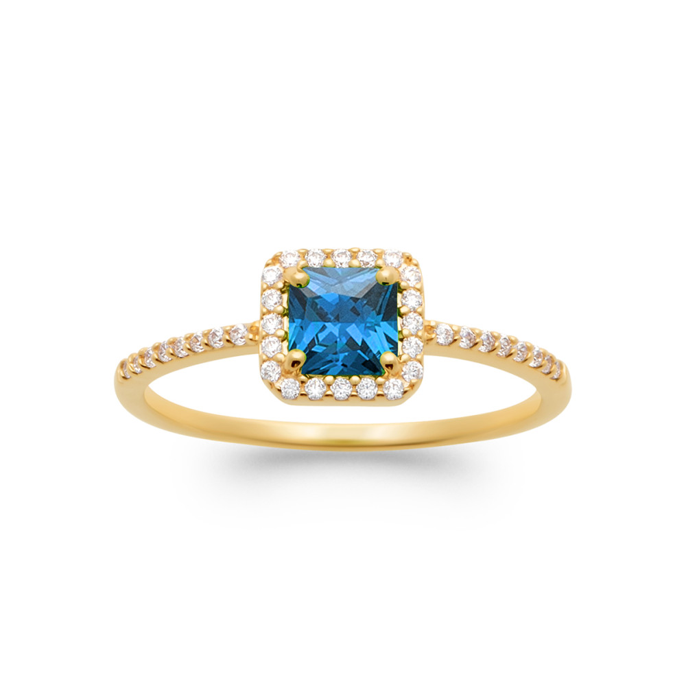 Bague femme - Plaqué or - Oxydes de zirconium Bague femme - Plaqué or - Oxydes de zirconium