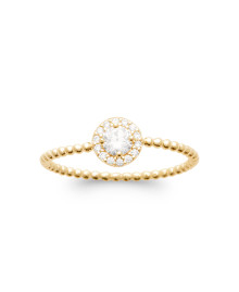 Bague femme - Plaqué or - Oxydes de zirconium