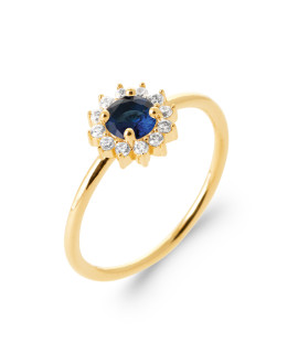 Bague femme - Plaqué or - Oxydes de zirconium Bague femme - Plaqué or - Oxydes de zirconium