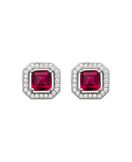 Boucles d'oreilles femme - Argent 925 -  Oxydes de zirconium