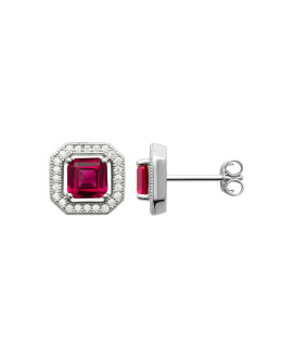 Boucles d'oreilles femme - Argent 925 -  Oxydes de zirconium