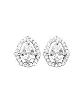 Boucles d'oreilles femme - Argent 925 -  Oxydes de zirconium