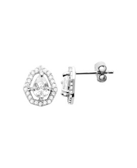 Boucles d'oreilles femme - Argent 925 - Oxydes de zirconium Boucles d'oreilles femme - Argent 925 - Oxydes de zirconium