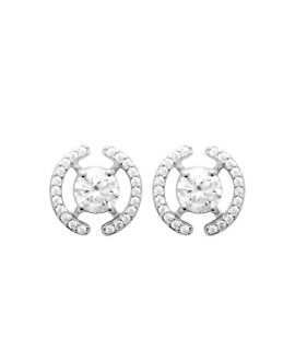 Boucles d'oreilles femme - Argent 925 -  Oxydes de zirconium