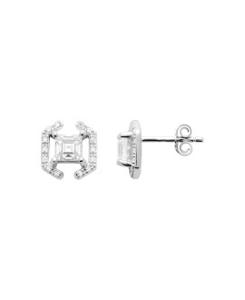 Boucles d'oreilles femme - Argent 925 -  Oxydes de zirconium
