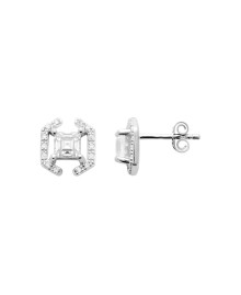 Boucles d'oreilles femme - Argent 925 -  Oxydes de zirconium