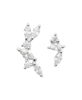 Boucles d'oreilles femme - Argent 925 -  Oxydes de zirconium