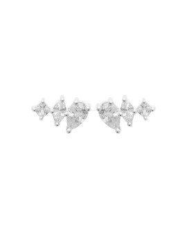 Boucles d'oreilles femme - Argent 925 -  Oxydes de zirconium