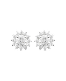 Boucles d'oreilles femme - Argent 925 -  Oxydes de zirconium