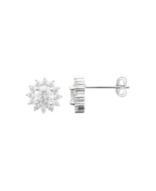 Boucles d'oreilles femme - Argent 925 -  Oxydes de zirconium