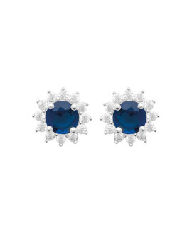 Boucles d'oreilles femme - Argent 925 -  Oxydes de zirconium